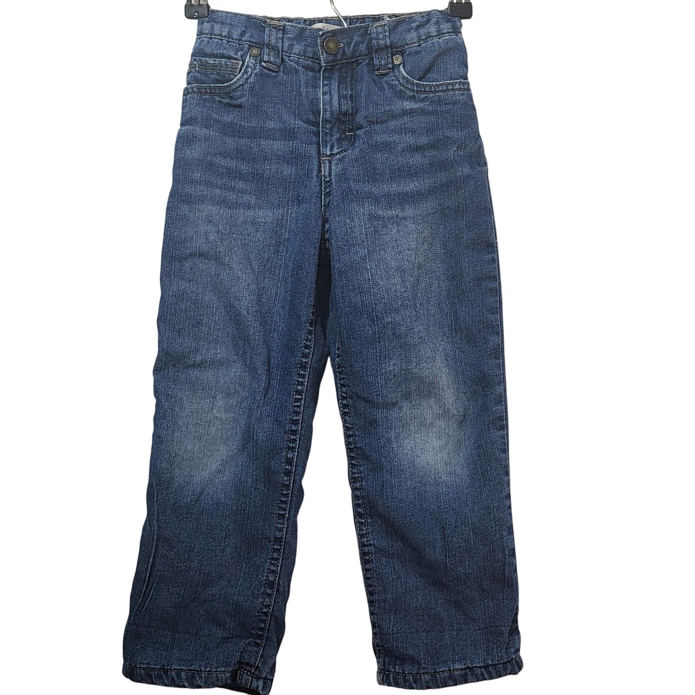 Wonderkids Kids Relaxed Fit Fleece Lined Denim Jeans Medium Wash Blue‎ RN 42000